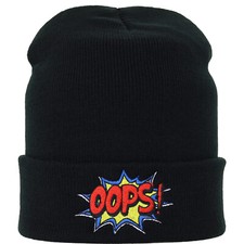 Mütze/Beanie/Haube: OOPS Superhelden Design Comic Fanartikel Damen/Herren Winter