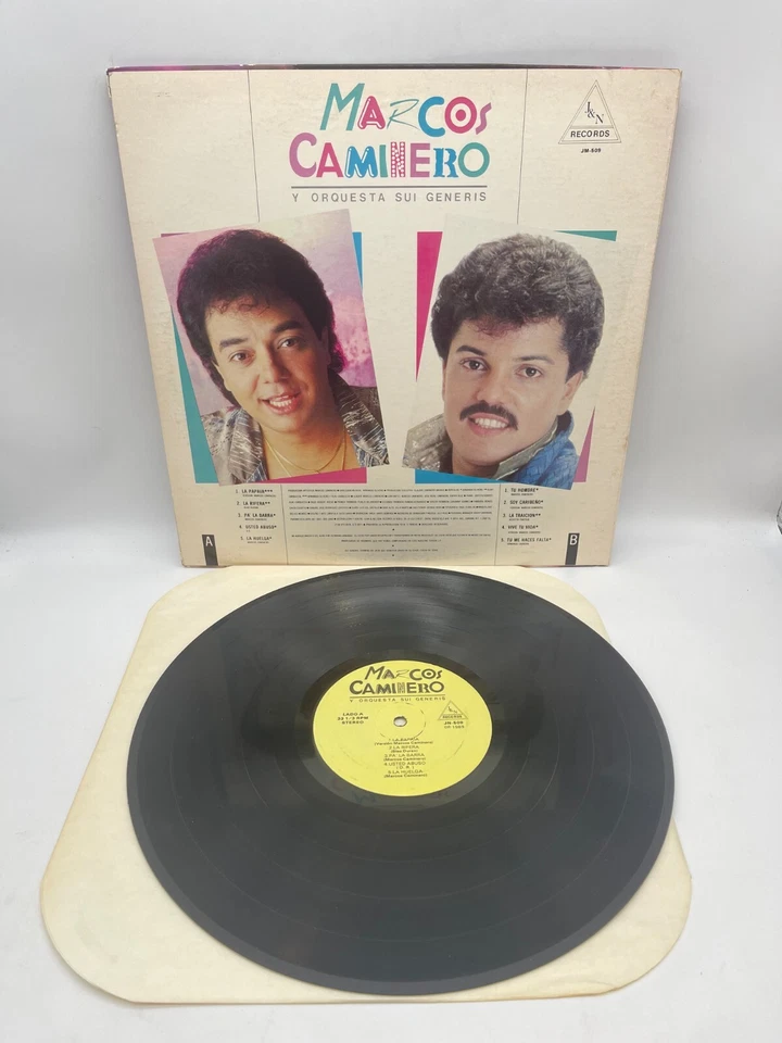 Marcos Caminero y Orquesta Sui Genesis La Rifera LP 1989 J&N 509 Latin Merengue Foto 2 de 4