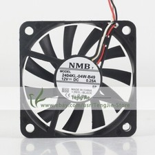 NMB 2404KL-04W-B49 DC12V 0.25A 3.0W 6cm 6010 Axial 3-wire Original Cooling Fan
