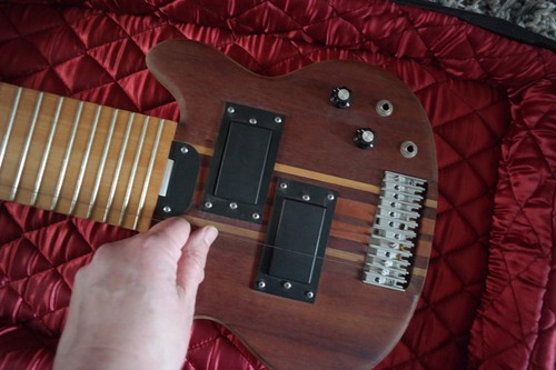 12 String Guitar Rare Megatar Style Music Gig Coffin Case Band Gift Studio Spare - Picture 7 of 17