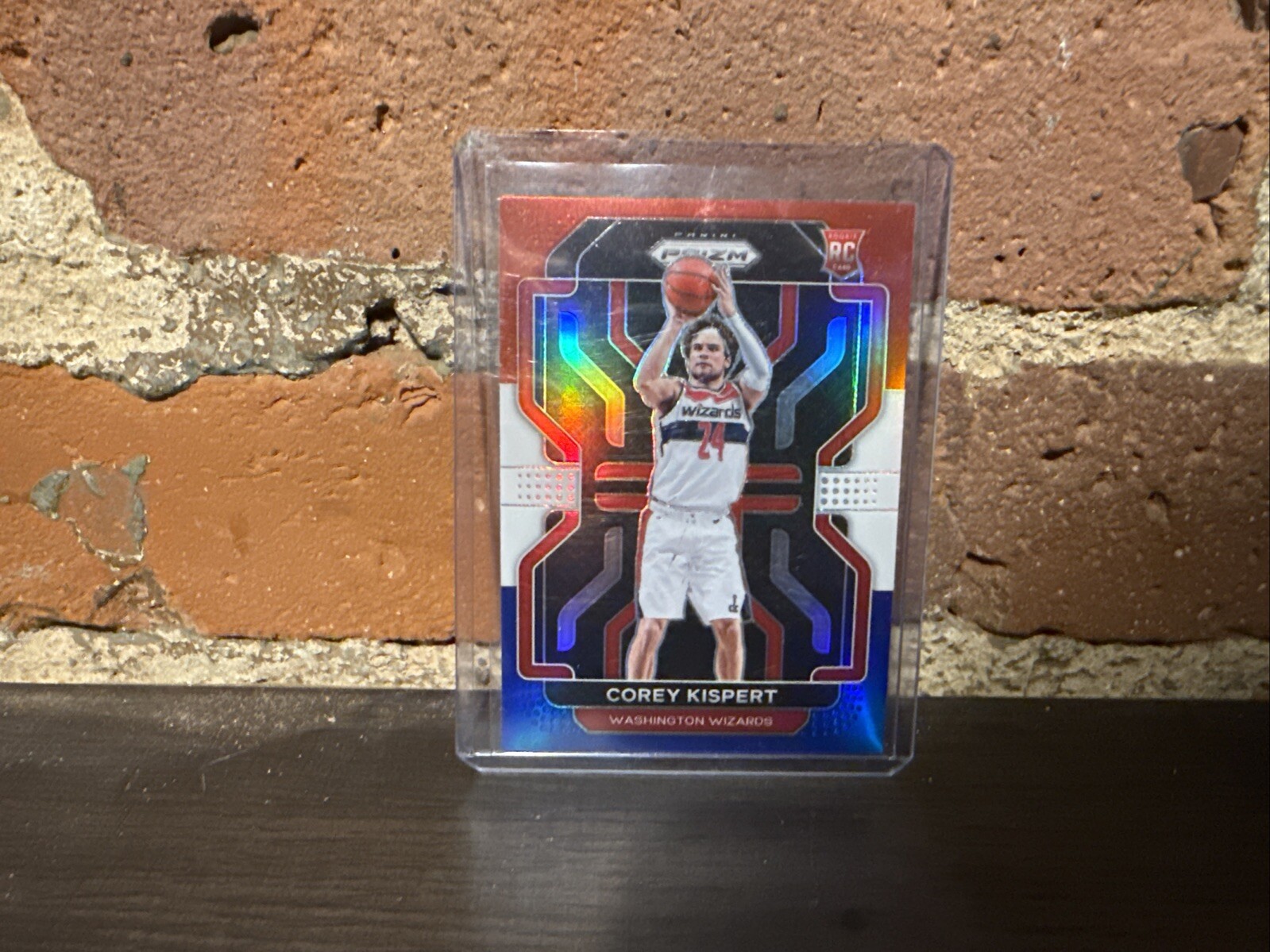 2021-22 Panini Prizm - Red White & Blue Prizm #275 Corey Kispert (RC)