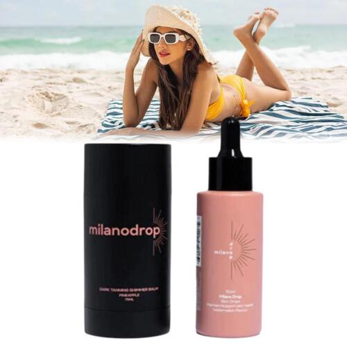 50ml Natural Face Sun Tanning Oil Liquid Dark Self Tanning Drops Serum^* - Picture 6 of 9