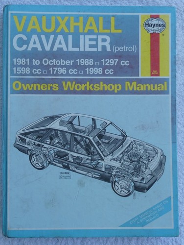 Vauxhall Cavalier Haynes Workshop Manual (OWM 812)
