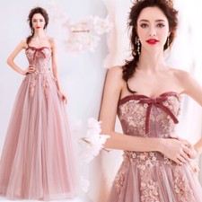 Noble Evening Formal Party Ball Gown Prom Bridesmaid Tube Show Host Dress TS1166