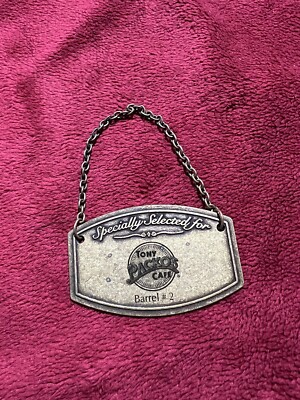 Vintage Wine/Whiskey Barrel Claim Tag, Tony Packo s in Toledo, OH.  M*A*S*H 4077