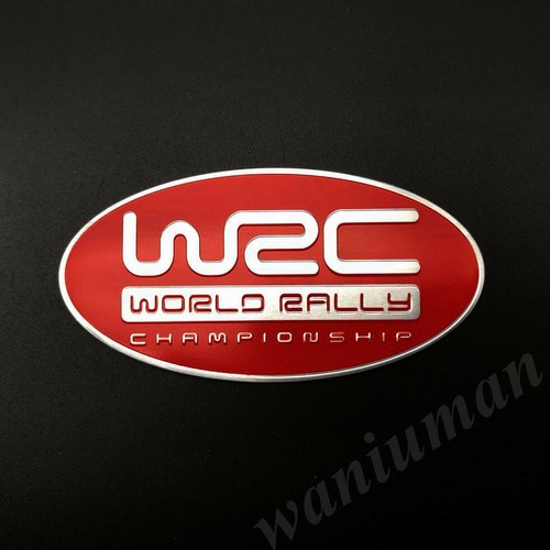 Red Metal WRC World Rally Championship Car Trunk Emblem Badge Decals Sticker - Picture 4 of 4