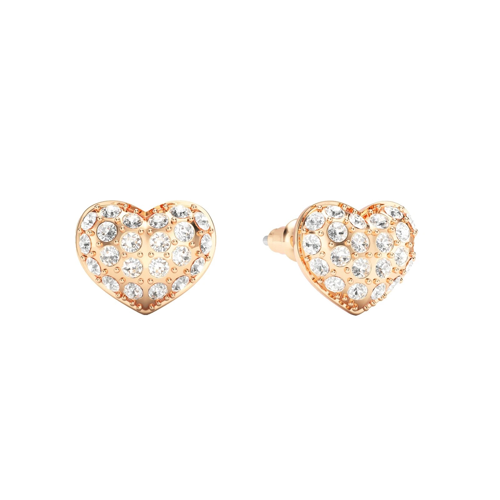 Heart Rose Gold Fashion Earrings