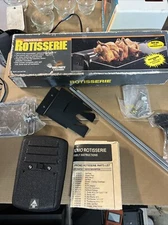 Universal Rotisserie 2 Prong Spit Forks w/Motor (Adaptor Not Incl)-W.C. Bradley