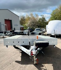 WOODFORD TRAILER FLAT BED CAR TRANSPORTER TILT RECOVERY FARM MACHINE VAN 14 x7'3