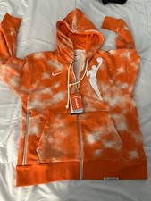 Women's Nike Orange WNBA Logowoman Team 13 Tie-Dye Full-Zip Hoodie M DV6448 TT