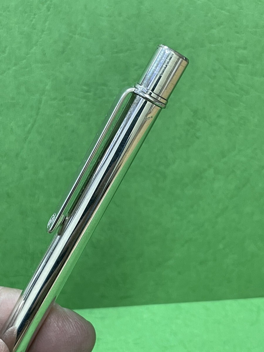 Authentic Nice Rare Color Must De Cartier Steel Ballpoint