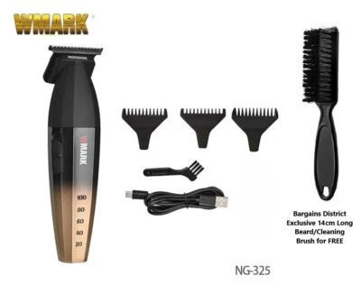 WMARK Professional Hair Clipper NG-325 9000RPM Trimmer DLC Blade Digital Display