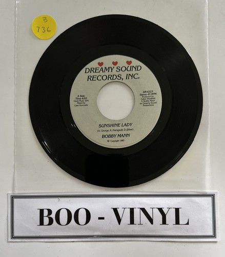 Bobby Mann - Sunshine Lady 7” Funk Soul Disco Vinyl Record NM - Picture 3 of 6
