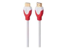 Link Depot High-Speed 4K HDMI Cable Connectors 6ft 10ft 15ft 25ft (Red & White)