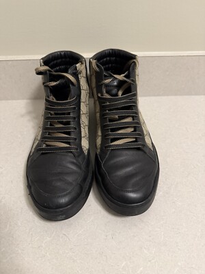 Gucci Men’s GG High Tops size 9 Gucci Mens Brooklyn Graphite GG Supreme Leather High Top  main image 4