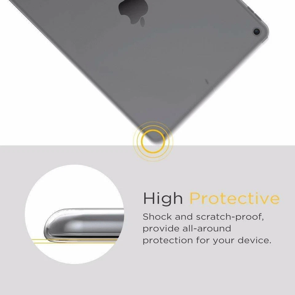 Clear TPU Cover Case For iPad Air 9.7 Mini 4 5 6 Air 9.7 10.2 10.9 Pro 12.9 - Image 4 of 4