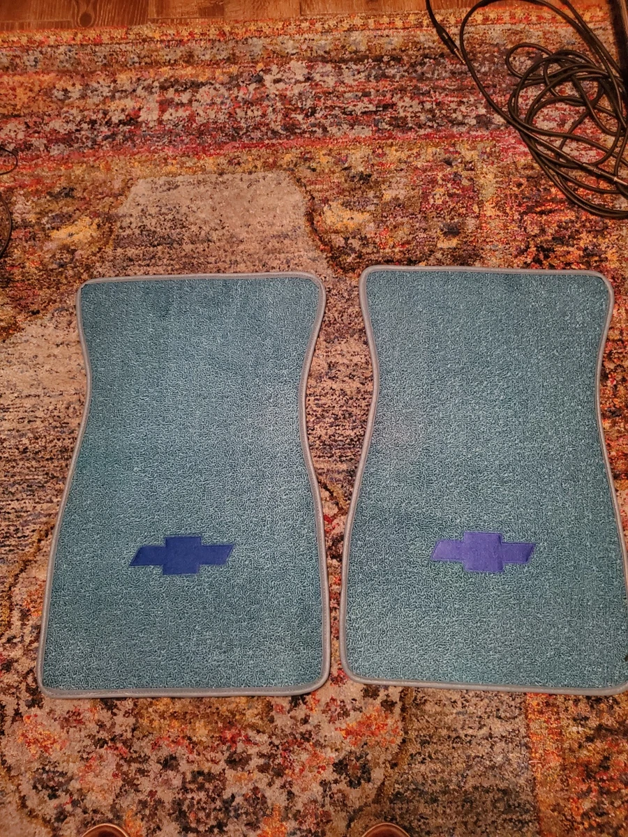Blue chevy 2024 bowtie floor mats
