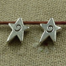 Free Ship 140 pcs tibetan silver star charms 13x11mm L-3453