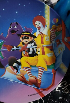 Vintage 1993 McDonald's Ronald McDonald Grimace Hamburglar Plate