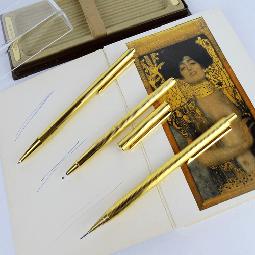 24ct vergoldet Schreibset Kugelschreiber Bleistift Selectip, Made in W.Germany - Bild 1 von 7