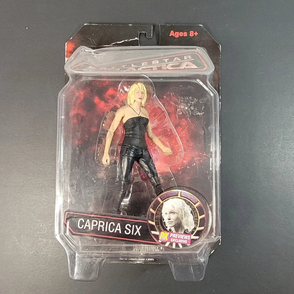 Battlestar Galactica - Caprica Six 6" Figura Diamond Select Nuevo en Caja - Curva en Esquina Foto 2 de 4
