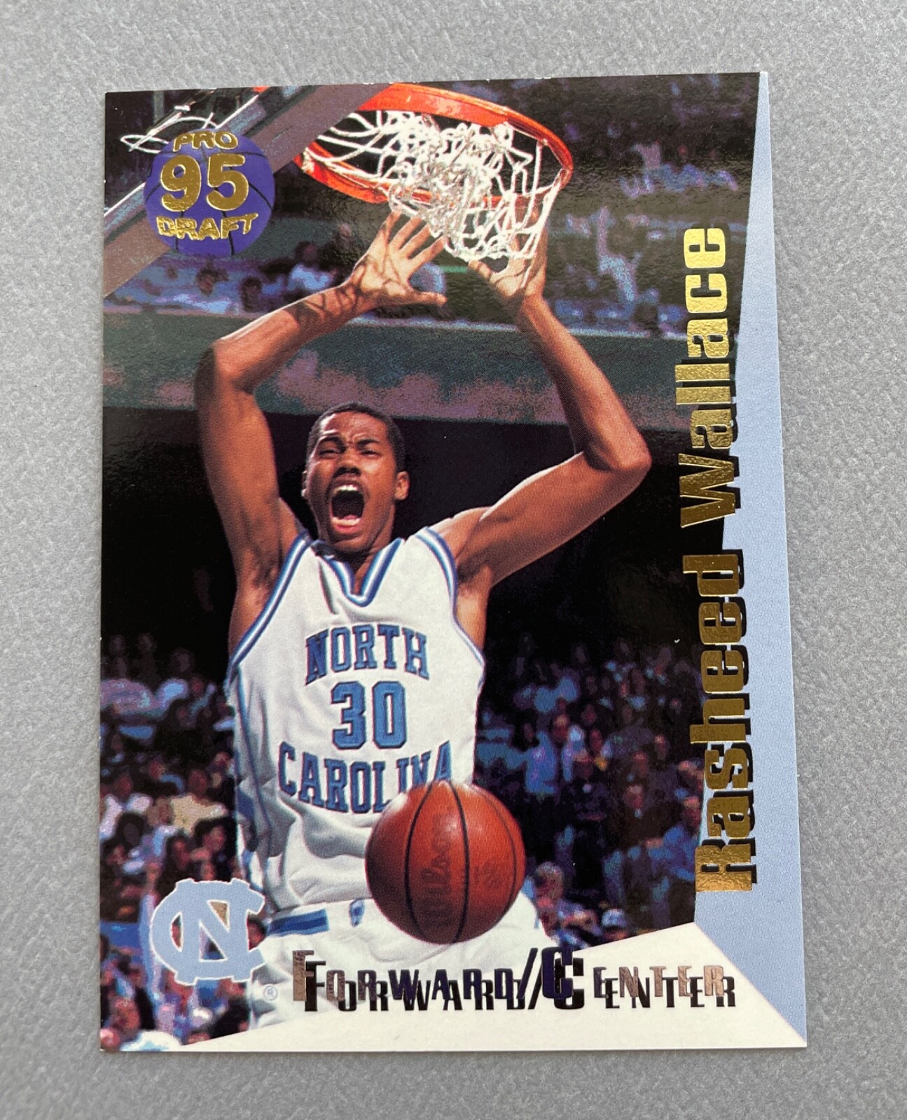 1995-96 Collect-A-Card Rasheed Wallace Pro Draft #86 Rookie RC
