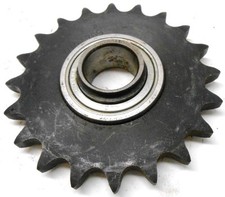 A PLATE ROLLER CHAIN SPROCKET 50A20H, 1" BORE, 50 CHAIN, 5/8" PITCH, 4-3/8" OD