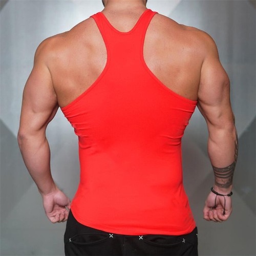 Men's Muscle Fitness High Quality Bodybuilding Undershirts Gym Workout Tank Top - Picture 3 of 14