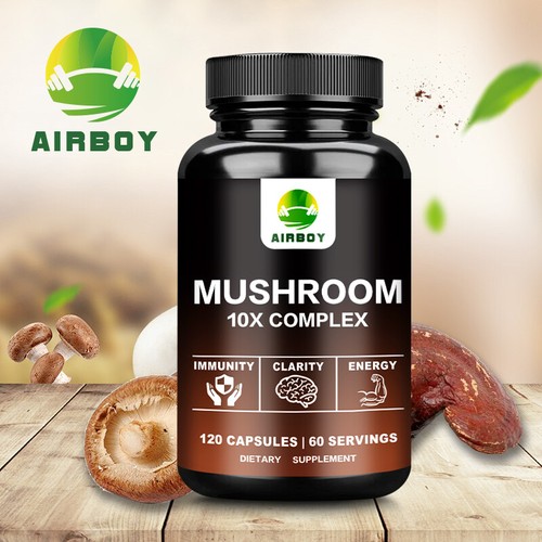 Mushroom Complex - Lions Mane, Cordyceps Sinensis -Brain Health & Memory Booster