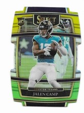 2021 Panini Select Jalen Camp RC Yellow And Green Die Cut Concourse #97