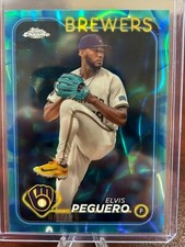 2024 Topps Chrome Update #USC63 Elvis Peguero Aqua Blue Lava Refractor /175🔥💎