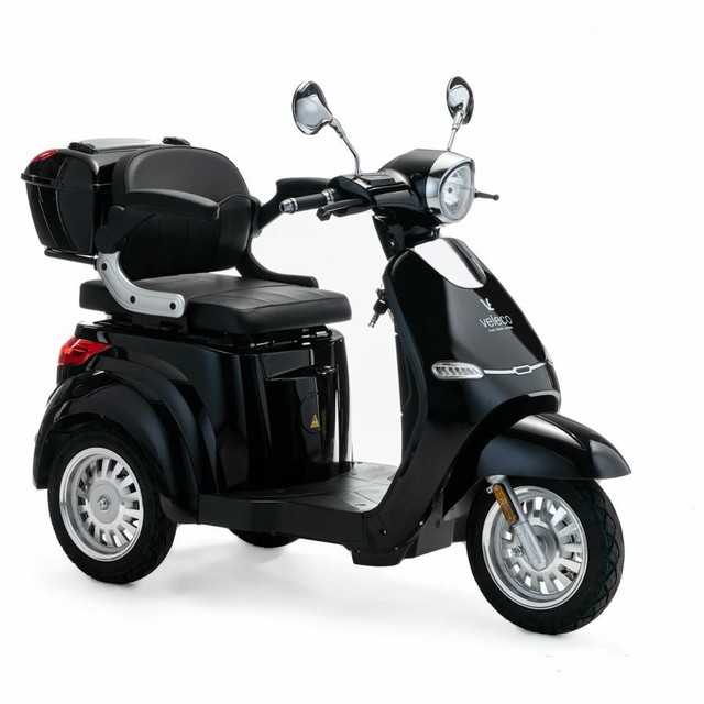 3 Wheeled Electric Mobility Scooter 1000w Veleco Cristal Black for sale