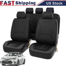 Car Seat Covers Full Set 5-Seat Front Rear for Toyota Corolla LE Sedan 4-Door