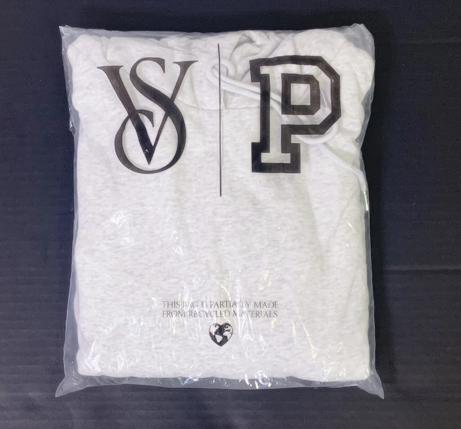 UNDERCOVER Felpa con cappuccio oversize Victoria's Secret ROSA Premium Fleece pullover tasche grandi