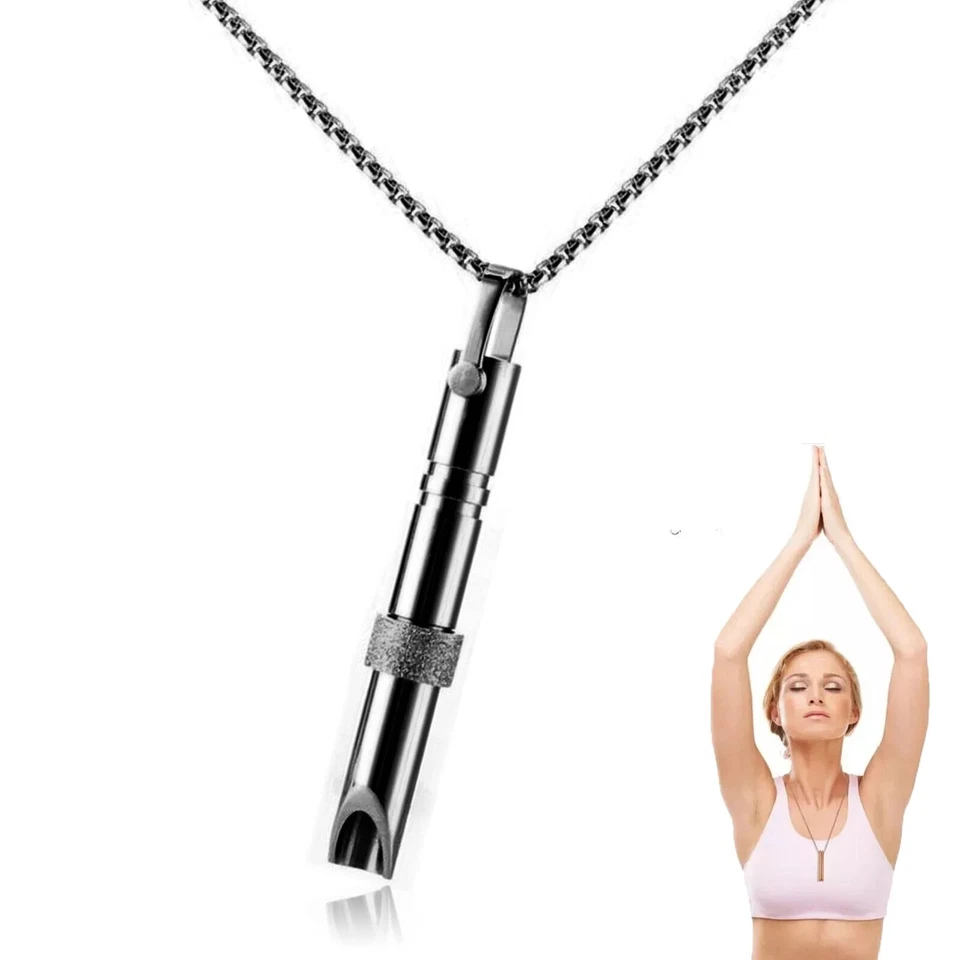 Collar de Respiración Anti-Ansiedad para Meditación Mindfulness Herramienta Alivio del Estrés EE. UU. Foto 2 de 4