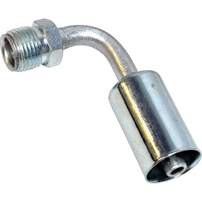 A/C HOSE FITTING,MALE INSERT O RING BEADLOCK CRIMP,90 DEGREE #6 NUT/HOSE 35B1821
