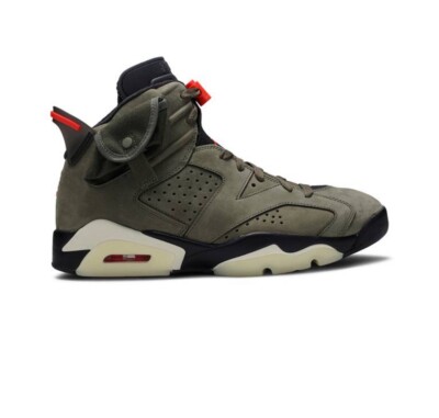 Nike Jordan 6 Retro x Travis Scott Mid Olive size 8.5