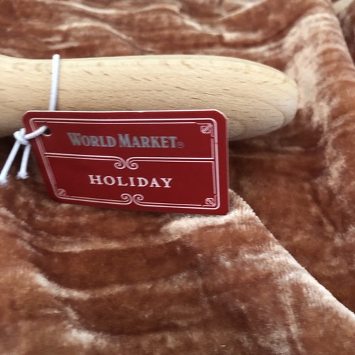 NEW: World Market Wood Christmas Tree Designs Embossing Rolling Pin Engraved - Picture 5 of 8