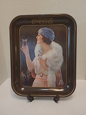 Reproduction of 1925 American Artworks Coca-Cola Metal Tray Flapper Party Girl