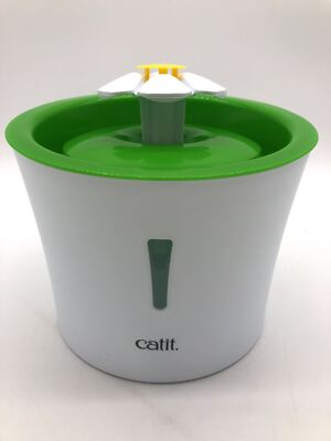 Catit Flower Fountain Blumentrinkbrunnen Katzen 3L weiß/grün, kompakt, leise