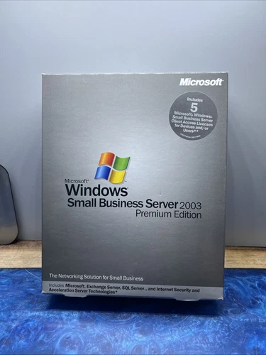 Microsoft Windows Small Business Server 2003 Premium RETAIL w' 5 CAL Sealed Box