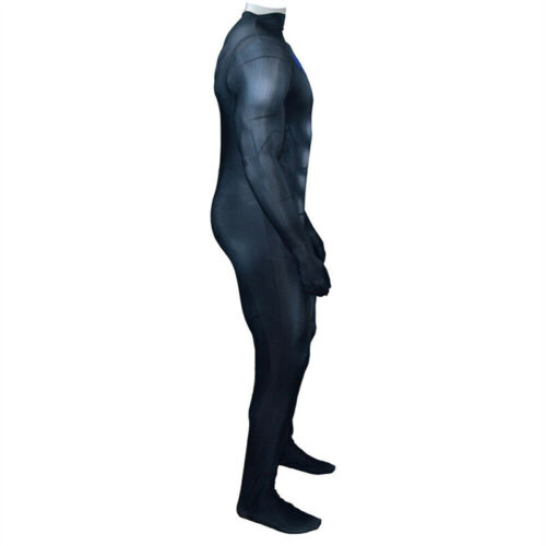 Nightwing Jumpsuit Dick Grayson Tights Robin Bodysuit Cosplay Costume Adult/Kids - Picture 4 of 11