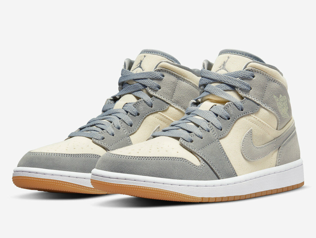 Nike Air Jordan 1 Mid SE 'Coconut Milk Particle Grey' Men's Sneaker  DN4281-100