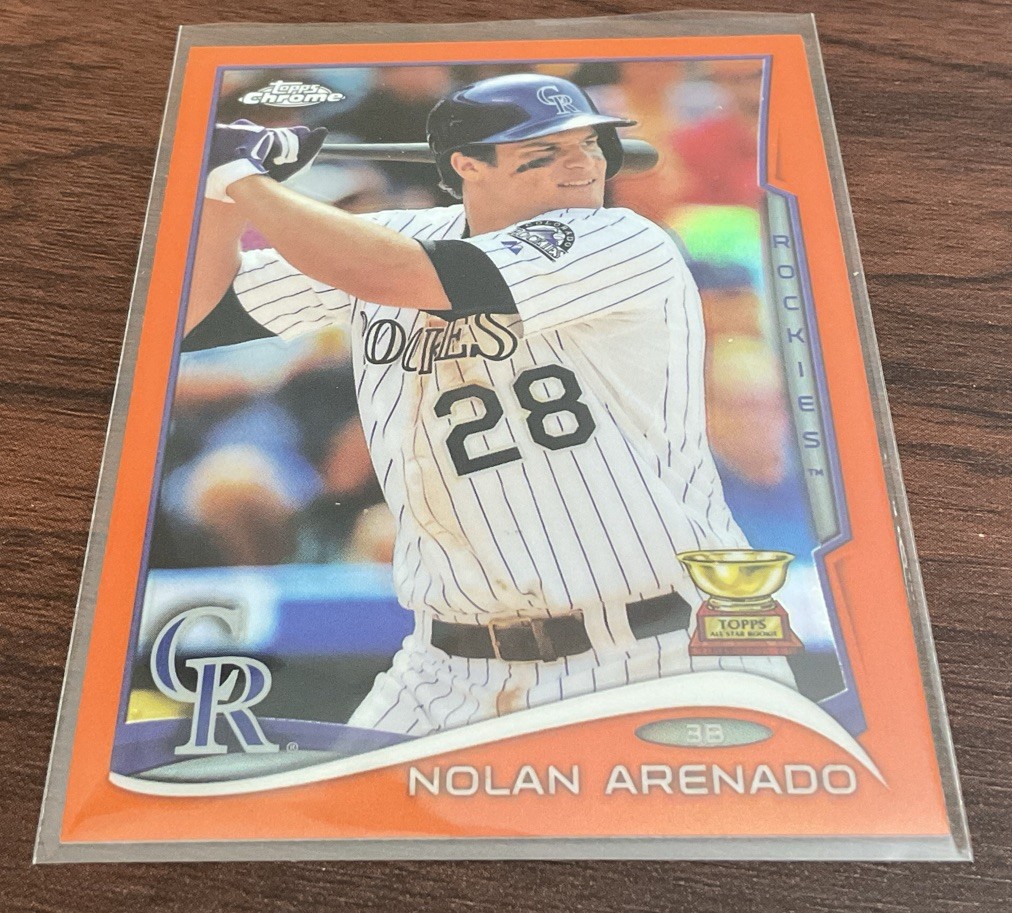 2014 Topps Chrome - Nolan Arenado #216 Orange Refractor Well Centered