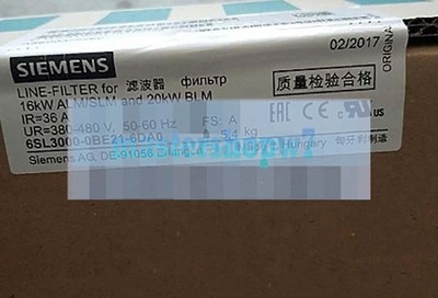 1X NEW SIEMENS 6SL3000-0BE21-6DA0 BASIC LINE FILTER