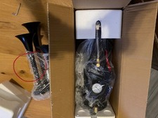 150dB 12V 120psi 0.8Gal Air Horn System  4 Trumpets Train Horn Kit