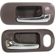 Interior Door Handle For 2001-2005 Honda Civic Set of 2 Front Sedan Plastic