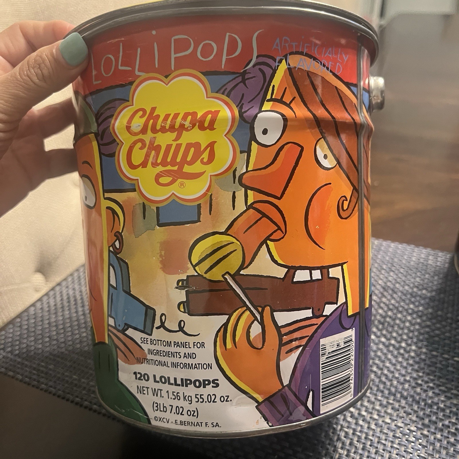 Pair Chupa Chups Ice Cream Lollipop Milk Jug Pail Tins 1st & 2nd Editions