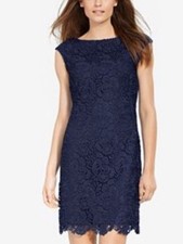 Gorgeous Ralph Lauren lace dress navy