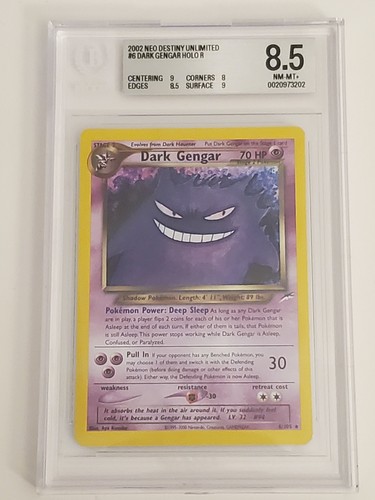Dark Gengar (Unlimited) graded BGS 8.5 for sale on eBay